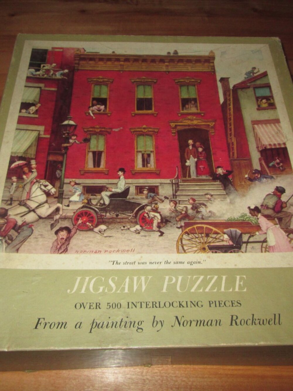 Rare Vintage Jigsaw Puzzle Jaymar Norman Rockwell Ford Motor Co 500 Pieces